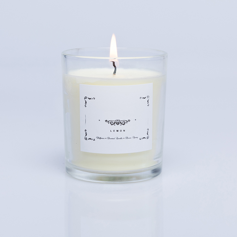 China candle  wholesaler personalized  glass scented soy wax candles customized packaging and label
